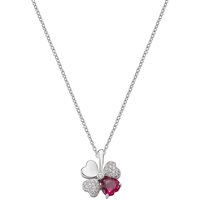 Collana Amen Donna Quadricuore in Argento Zircone CLPQUBR - CLPQUBR